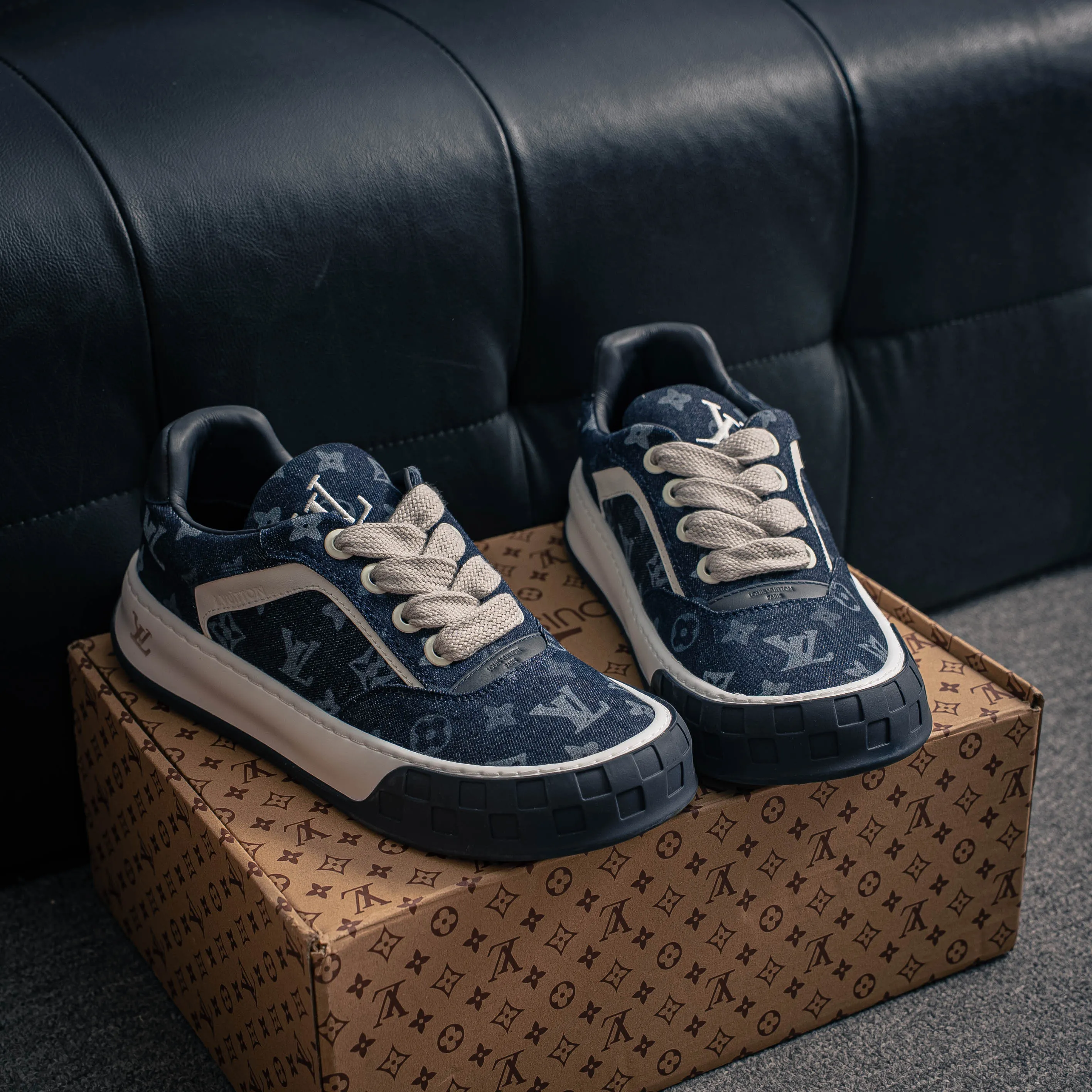 # LOUIS VUITTON Tilted Series｜2026 LV Tilted Low Sneakers Series Low-Top Retro Skate Shoes Men Shoes｜ ｜ ✦